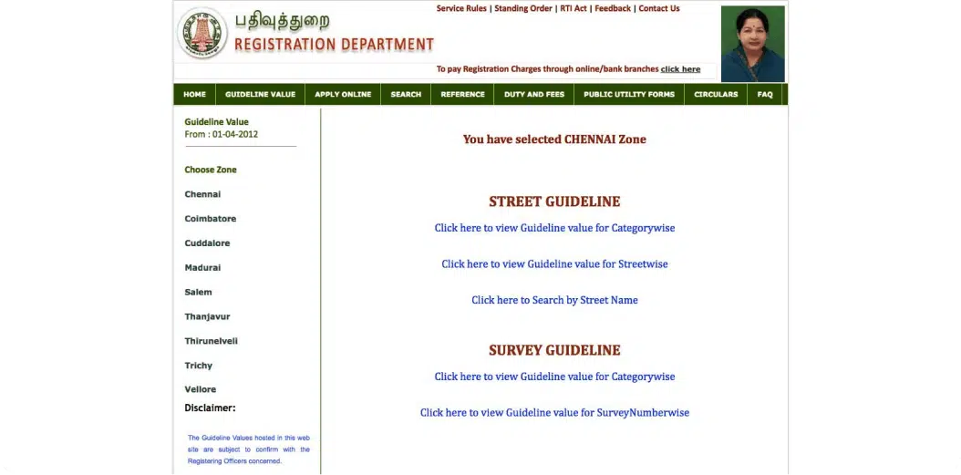 market value of land in Dindigul